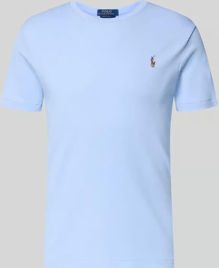 Polo Ralph Lauren Lichtblauw Custom Slim Fit T-shirt Blue Heren - Foto 8