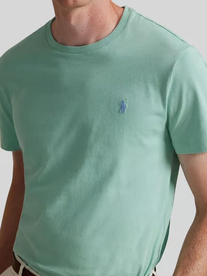 Polo Ralph Lauren T-shirt Korte Mouw Custom Slim Fit T-Shirt Pale Green