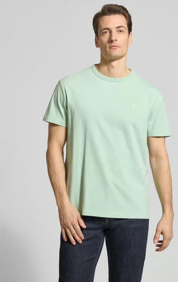 Ralph Lauren Custom Slim Polo Shirt Geborduurd Logo Green Dames - Foto 4
