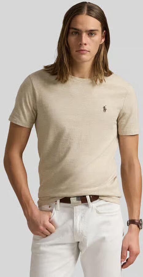 Polo Ralph Lauren SSCNCLSM1-SHORT SLEEVE-T-SHIRT f24 white denim bear Men T-Shirts & Polo's beige Maat L Kleding - Foto 6
