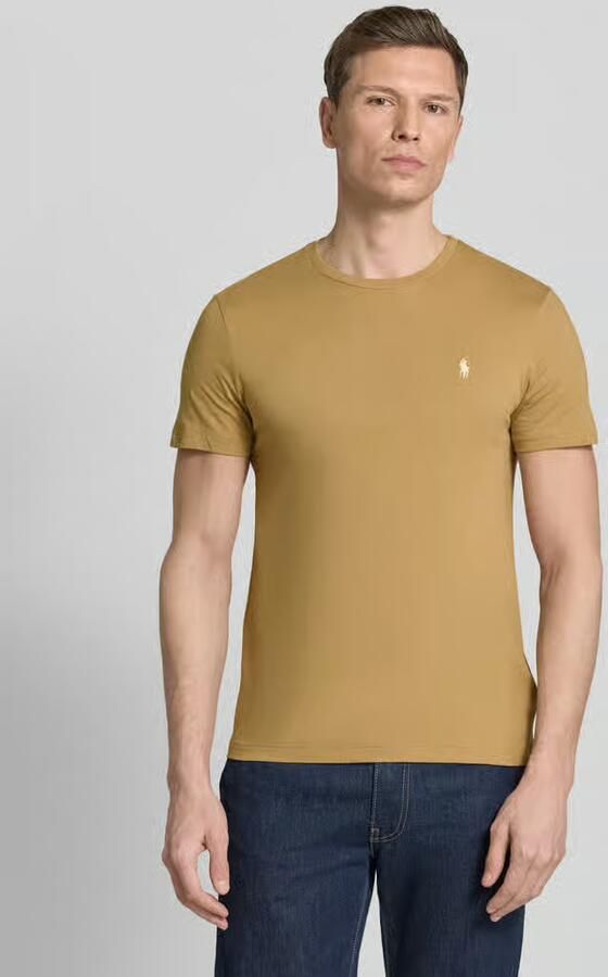 Polo Ralph Lauren Bruin Slim Fit Katoenen T-shirt Brown Heren - Foto 7