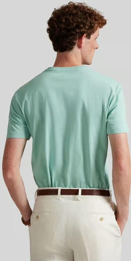 Polo Ralph Lauren T-shirt Korte Mouw Custom Slim Fit T-Shirt Pale Green