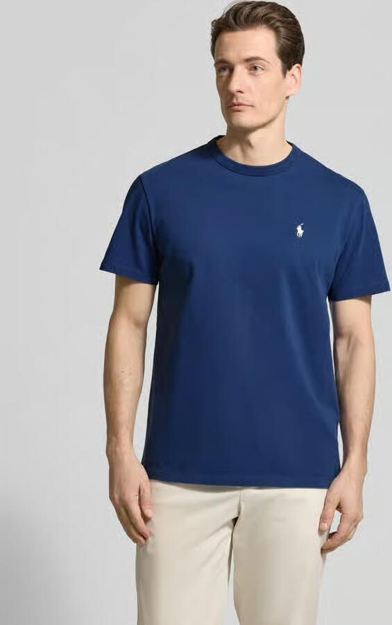 Polo Ralph Lauren Custom slim fit T-shirt van puur katoen met labelstitching - Foto 6