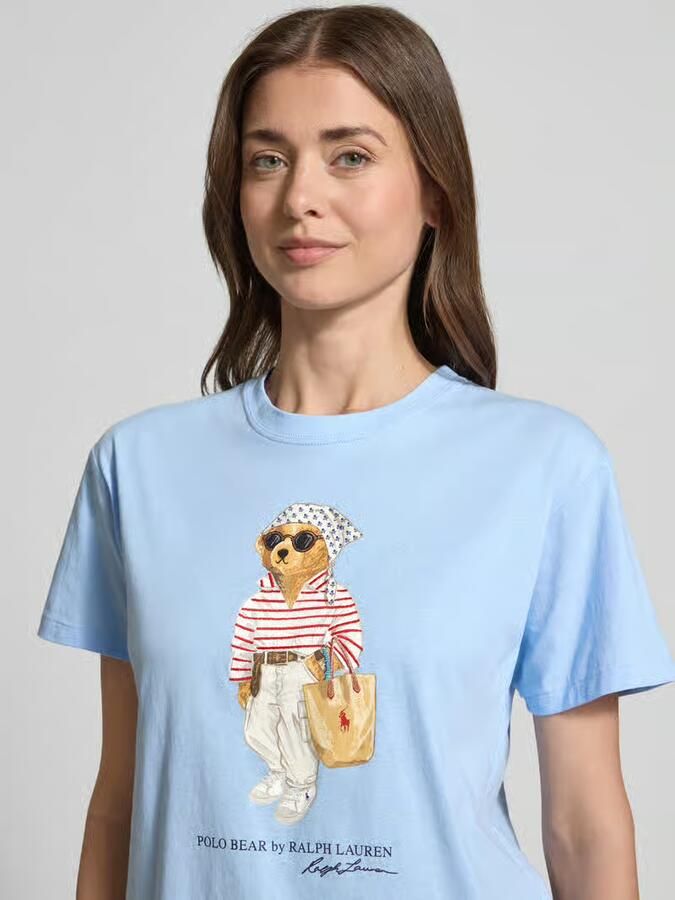 Polo Ralph Lauren regular fit T-shirt van puur katoen met BEAR-motief
