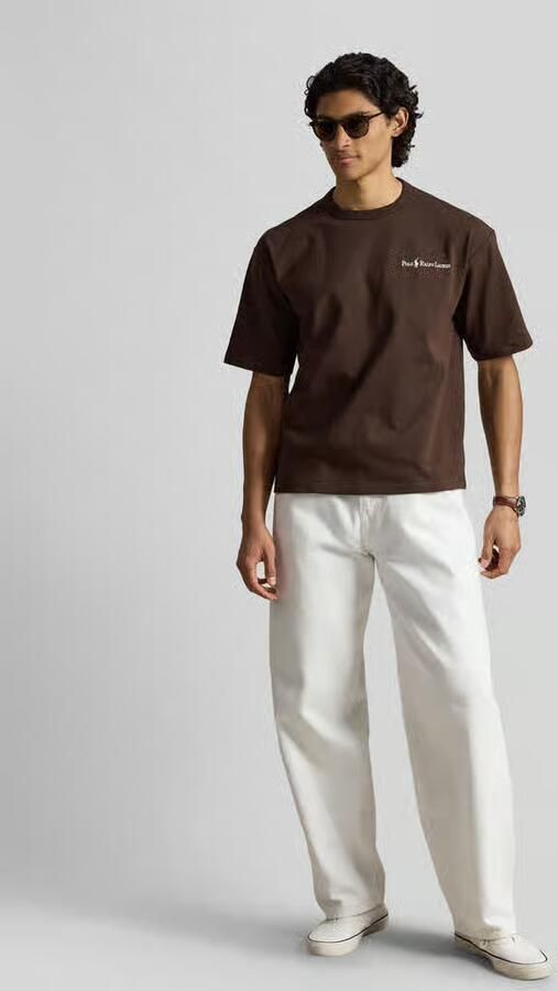 Polo Ralph Lauren Regular fit T-shirt van puur katoen met logo-stitching - Foto 3