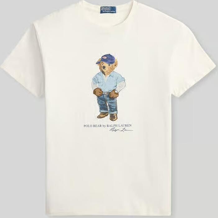 Polo Ralph Lauren regular fit T-shirt van puur katoen met polo bear-print