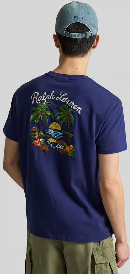 Polo Ralph Lauren regular fit T-shirt van puur katoen met print aan de achterkant - Foto 2