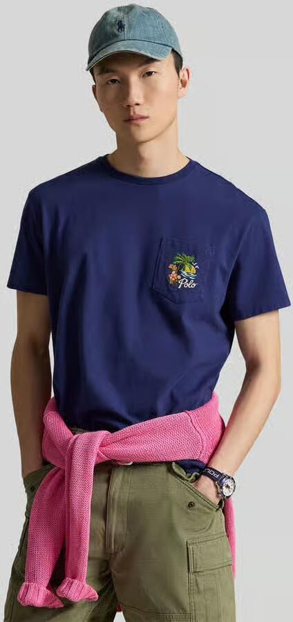 Polo Ralph Lauren regular fit T-shirt van puur katoen met print aan de achterkant - Foto 3