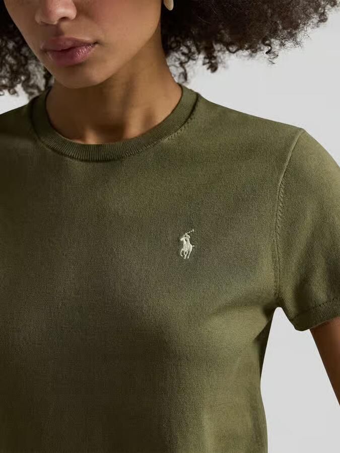 Polo Ralph Lauren Regular Fit trui met korte mouwen van katoenmengsel - Foto 2