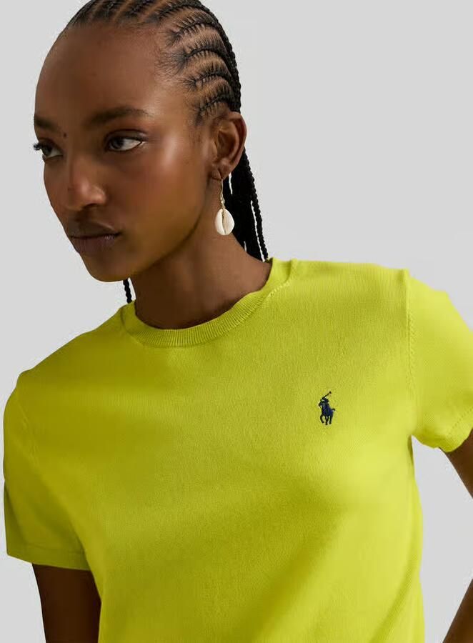 Polo Ralph Lauren Regular Fit trui met korte mouwen van katoenmengsel - Foto 2