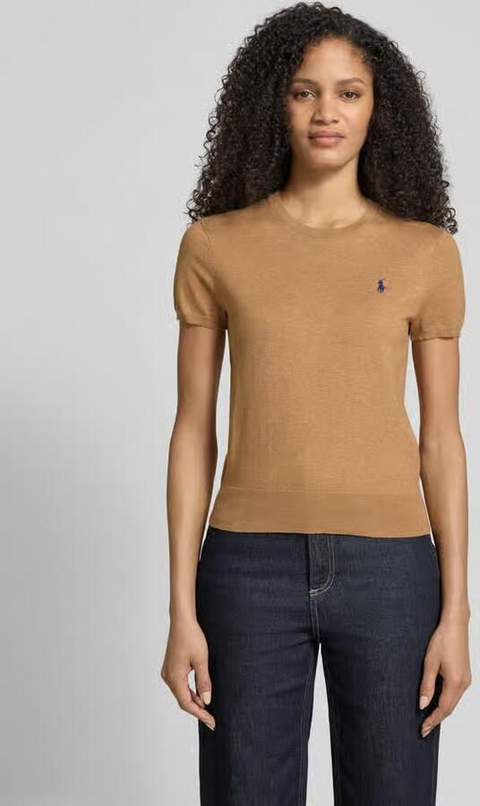 Polo Ralph Lauren Regular Fit trui met korte mouwen van katoenmengsel - Foto 4