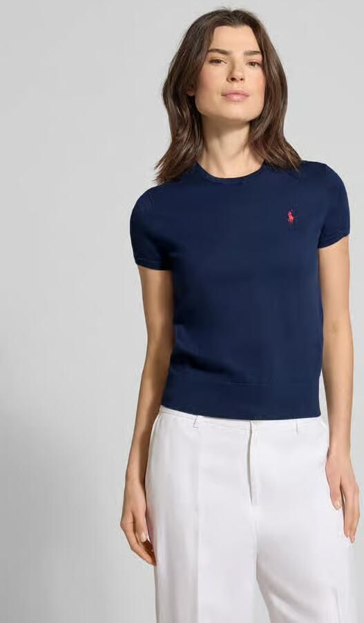 Polo Ralph Lauren Regular Fit trui met korte mouwen van katoenmengsel - Foto 4