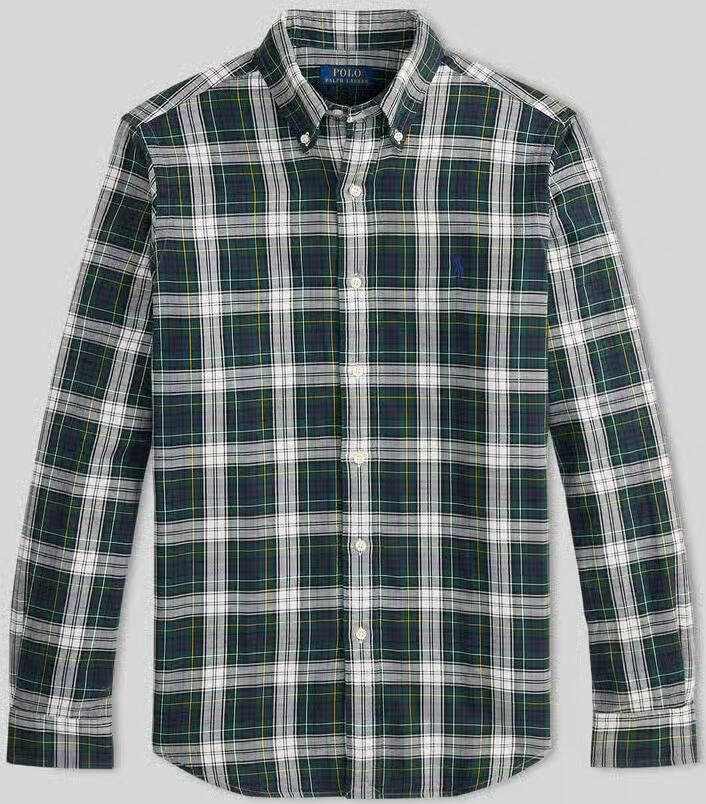 Polo Ralph Lauren Overhemd Lange Mouw CHEMISE COUPE DROITE EN OXFORD DOUBLE FACE