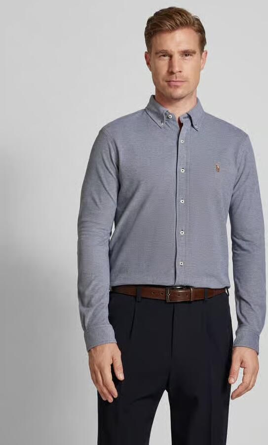 Polo Ralph Lauren Regular fit vrijetijdsoverhemd met labelstitching - Foto 5