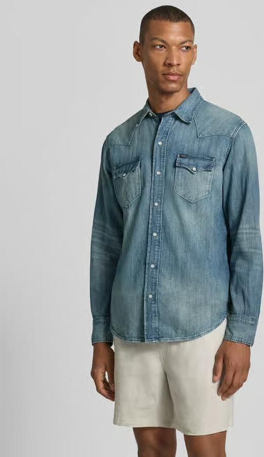 Polo Ralph Lauren regular fit vrijetijdsoverhemd van pure katoen model 'DENIM WESTERN SHIRT' - Foto 8