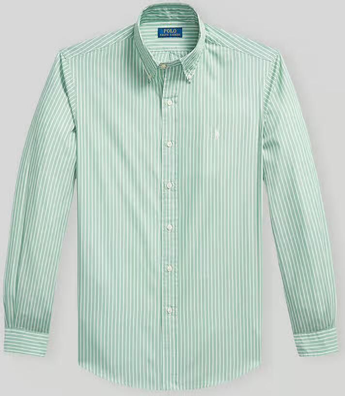 Polo Ralph Lauren Overhemd Lange Mouw CHEMISE AJUSTEE CUSTOM FIT EN POPELINE RAYEE - Foto 2