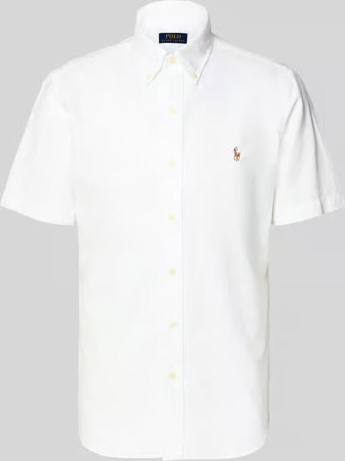 Polo Ralph Lauren Overhemd Korte Mouw CHEMISE COUPE DROITE EN OXFORD UNIE - Foto 2