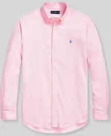 Polo Ralph Lauren Overhemd Lange Mouw CHEMISE CUSTOM FIT EN OXFORD LEGER - Foto 5