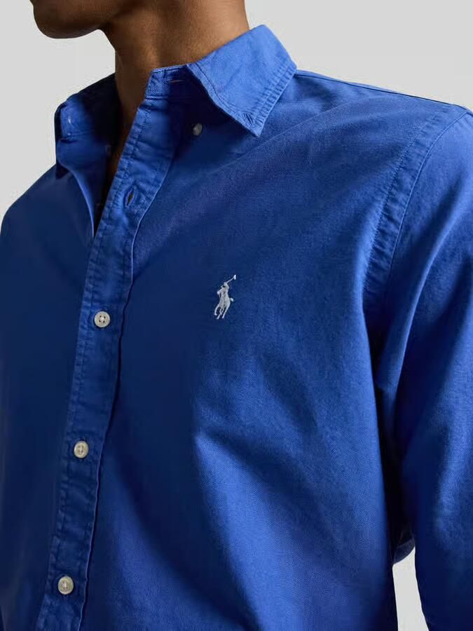 Polo Ralph Lauren Overhemd Lange Mouw CHEMISE CUSTOM FIT EN OXFORD LEGER