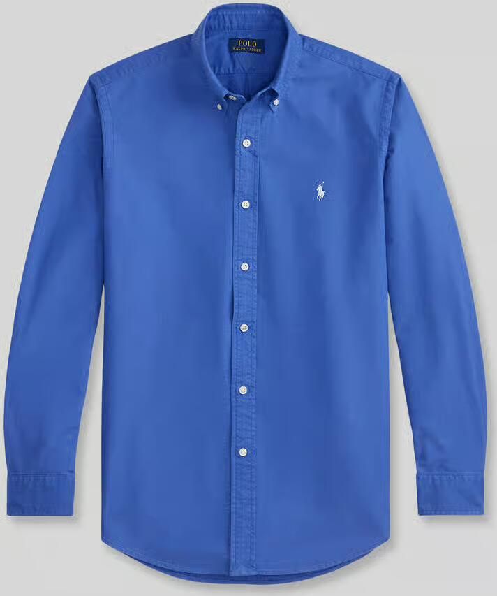 Polo Ralph Lauren Overhemd Lange Mouw CHEMISE CUSTOM FIT EN OXFORD LEGER - Foto 2
