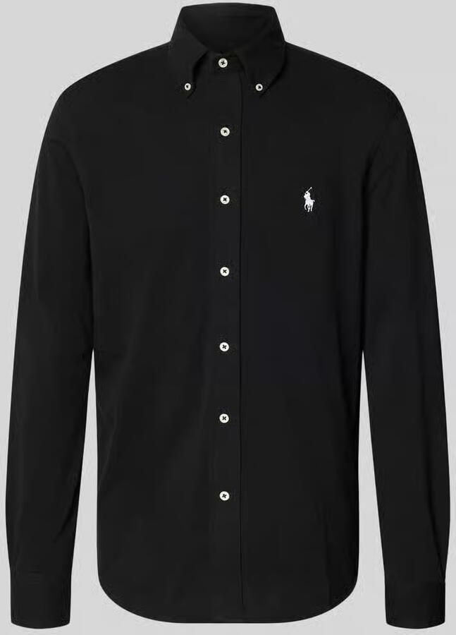 Polo Ralph Lauren Overhemd Lange Mouw CHEMISE AJUSTEE COL BOUTONNE EN POLO FEATHERWEIGHT LOGO PONY PLA - Foto 2