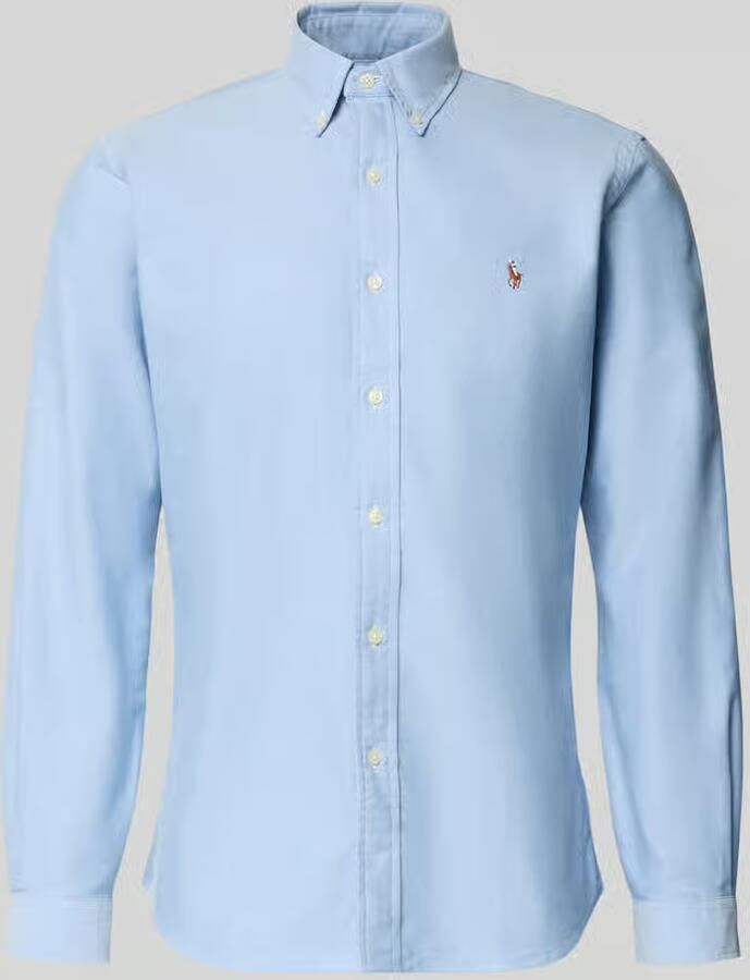 Ralph Lauren Custom Fit Oxford Overhemd Upgrade je Casual Garderobe Blauw Heren - Foto 11
