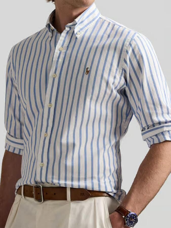 Polo Ralph Lauren Overhemd Lange Mouw CHEMISE COUPE DROITE EN OXFORD - Foto 1