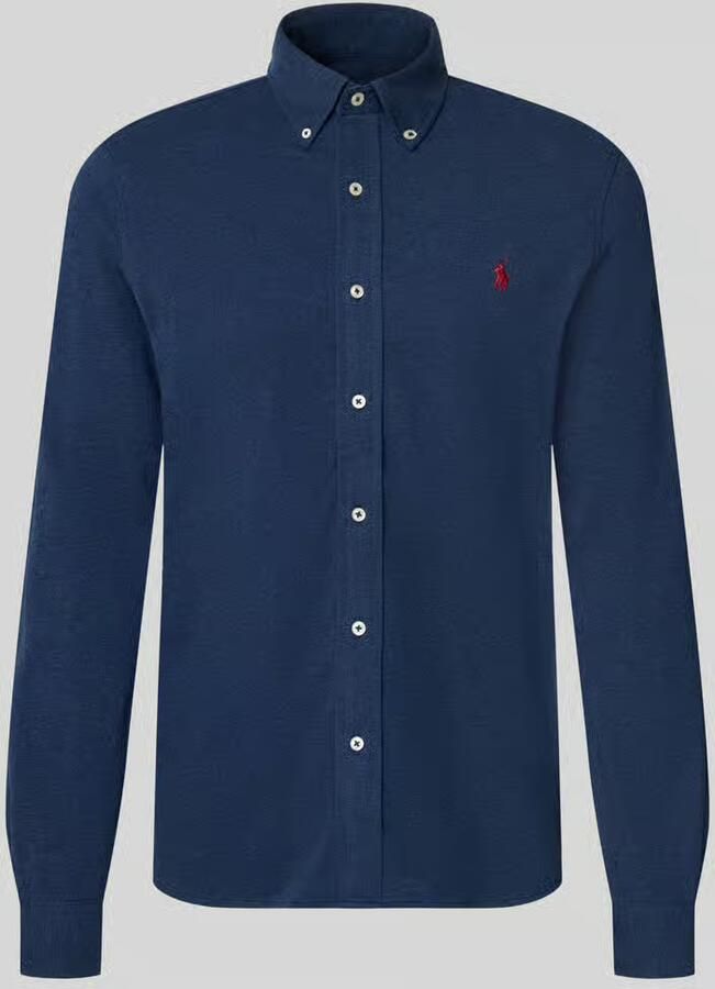 Ralph Lauren Blauw Overhemd met Lange Mouwen Maat L Lente Marineblauw Heather Blauw Dames - Foto 2