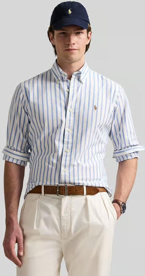 Polo Ralph Lauren Overhemd Lange Mouw CHEMISE COUPE DROITE EN OXFORD - Foto 7