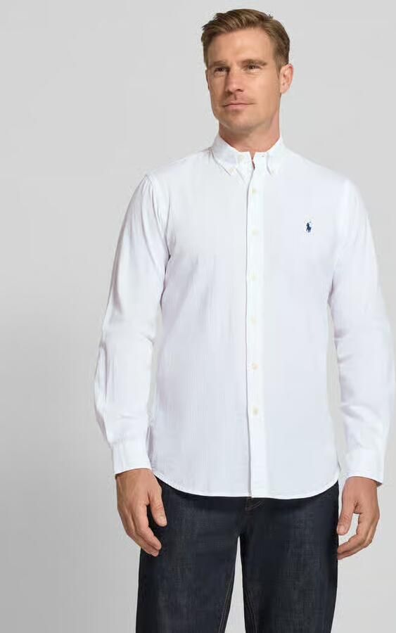 Polo Ralph Lauren Overhemd Lange Mouw CHEMISE COUPE DROITE EN SEERSUCKER - Foto 9