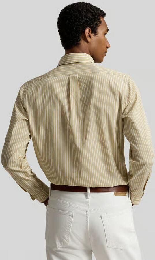 Polo Ralph Lauren Overhemd Lange Mouw CHEMISE AJUSTEE CUSTOM FIT EN POPELINE RAYEE - Foto 3