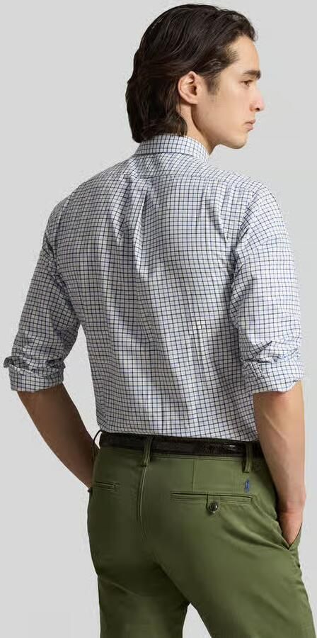 Ralph Lauren Geruite Overhemd met Geknoopte Kraag en Geborduurd Paard Multicolor Heren - Foto 3