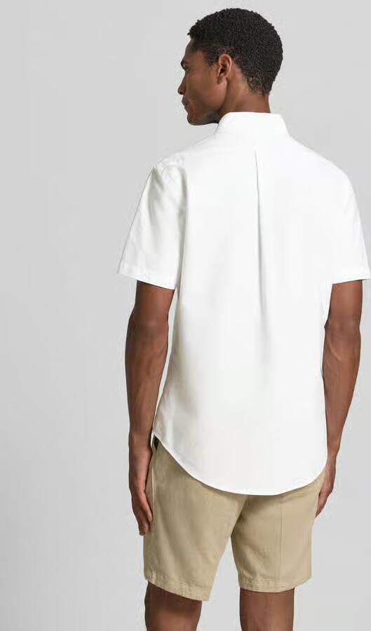 Polo Ralph Lauren Overhemd Korte Mouw CHEMISE COUPE DROITE EN OXFORD UNIE