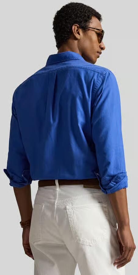 Polo Ralph Lauren Overhemd Lange Mouw CHEMISE CUSTOM FIT EN OXFORD LEGER