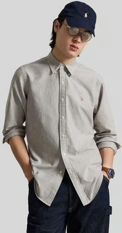 Polo Ralph Lauren Overhemd Lange Mouw CHEMISE COUPE DROITE EN OXFORD - Foto 4