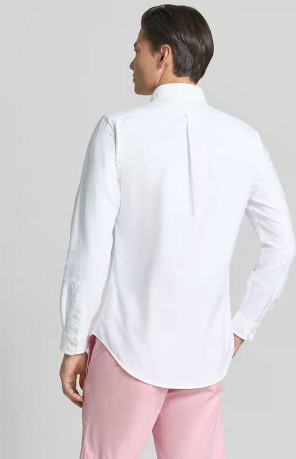 Polo Ralph Lauren Overhemd Lange Mouw CHEMISE AJUSTEE EN OXFORD COL BOUTONNE LOGO PONY PLAYER MULTICO - Foto 13