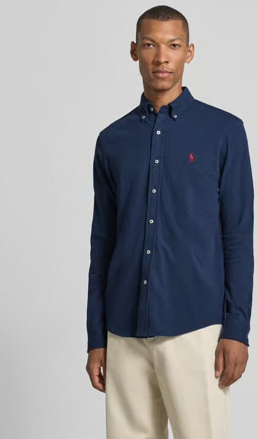 Ralph Lauren Blauw Overhemd met Lange Mouwen Maat L Lente Marineblauw Heather Blauw Dames - Foto 3