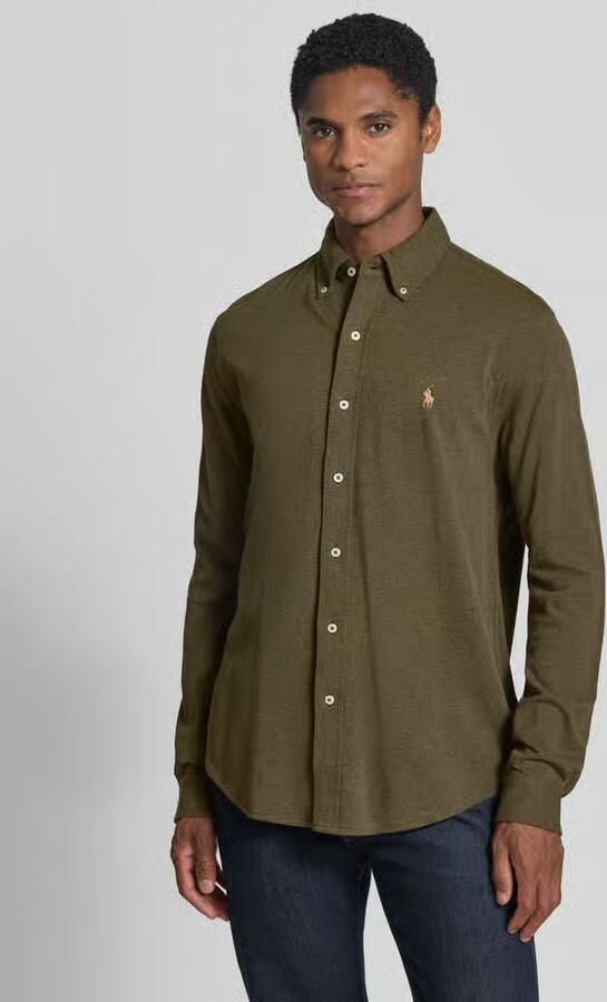 Polo Ralph Lauren Overhemd Lange Mouw CHEMISE AJUSTEE COL BOUTONNE EN POLO FEATHERWEIGHT - Foto 6