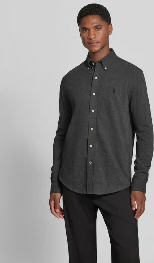 Polo Ralph Lauren Slim fit vrijetijdsoverhemd van piqué van puur katoen - Foto 7