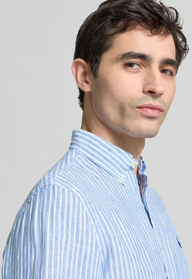 Polo Ralph Lauren Regular fit vrijetijdsoverhemd van puur linnen - Foto 2