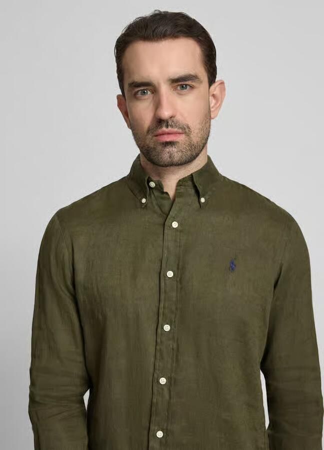 Polo Ralph Lauren Regular fit vrijetijdsoverhemd van puur linnen