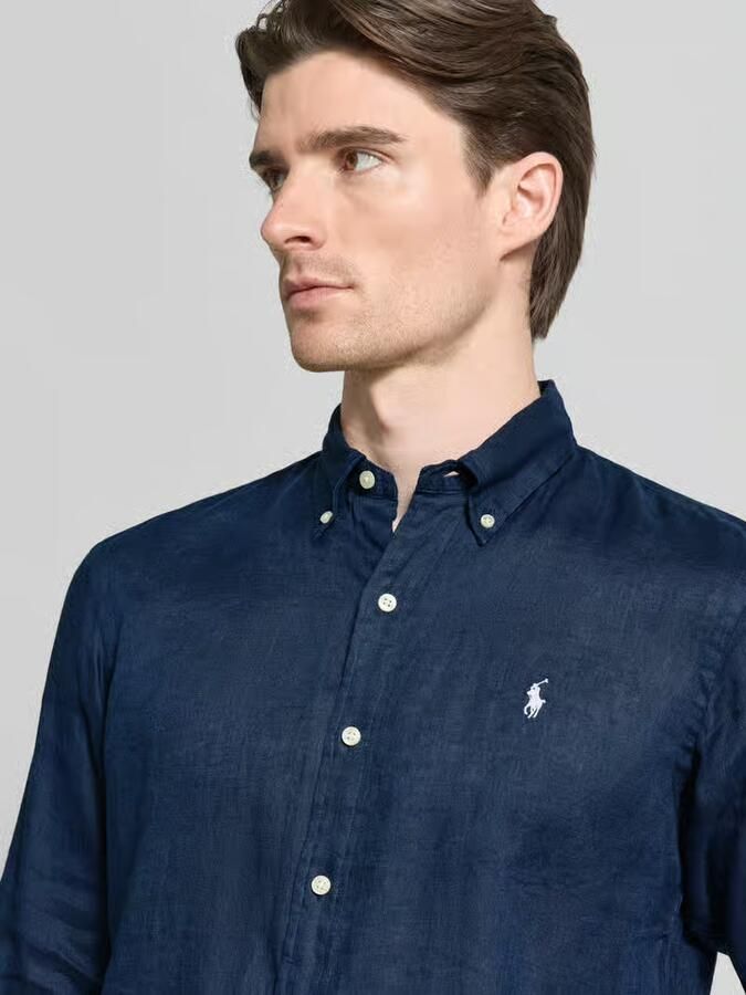 Polo Ralph Lauren Overhemd Lange Mouw CHEMISE COUPE DROITE EN LIN