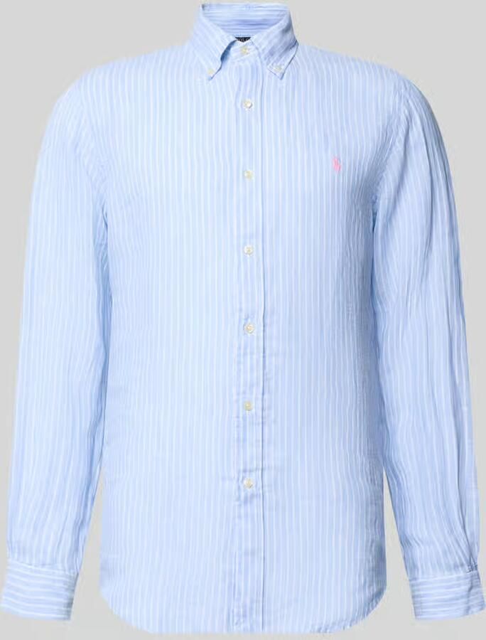 Polo Ralph Lauren Overhemd Lange Mouw CHEMISE RAYEE COUPE DROITE EN LIN - Foto 2