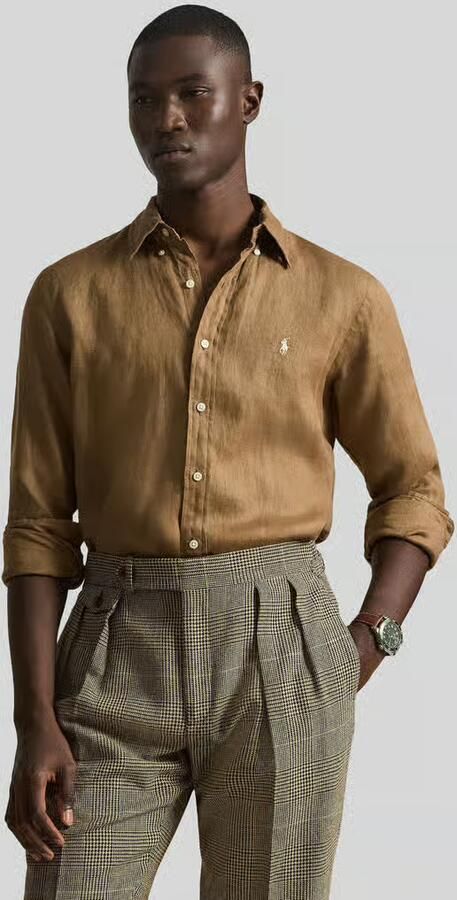 Polo Ralph Lauren Regular fit vrijetijdsoverhemd van puur linnen - Foto 4