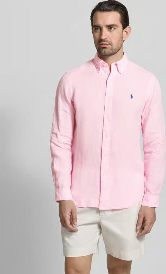 Polo Ralph Lauren Overhemd Lange Mouw CHEMISE COUPE DROITE EN LIN - Foto 6