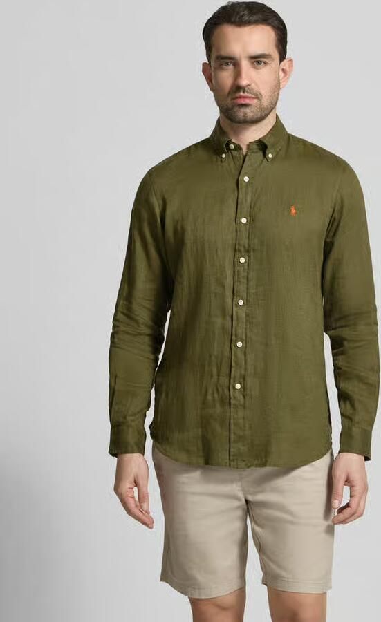 Polo Ralph Lauren Regular fit vrijetijdsoverhemd van puur linnen - Foto 4
