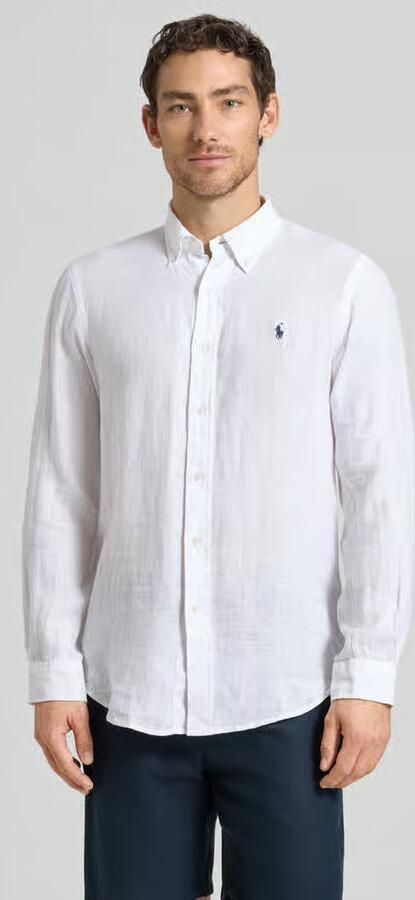 Polo Ralph Lauren Regular fit vrijetijdsoverhemd van puur linnen - Foto 3