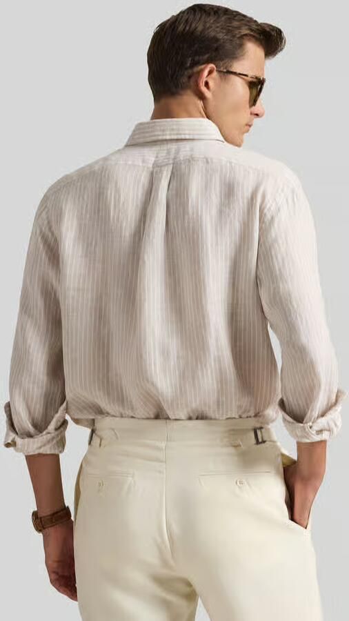 Polo Ralph Lauren Overhemd Lange Mouw CHEMISE RAYEE COUPE DROITE EN LIN - Foto 3