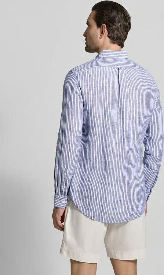 Polo Ralph Lauren Overhemd Lange Mouw CHEMISE RAYEE COUPE DROITE EN LIN - Foto 4