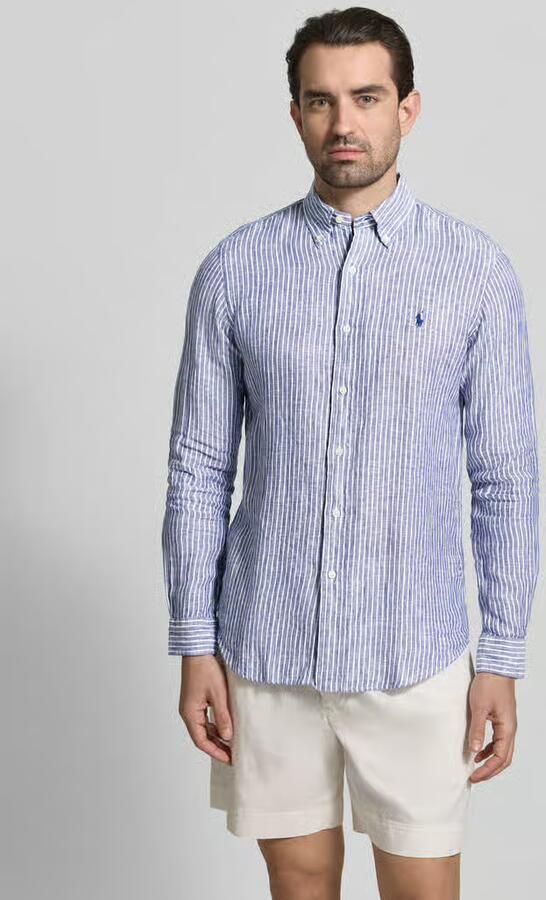 Polo Ralph Lauren Overhemd Lange Mouw CHEMISE RAYEE COUPE DROITE EN LIN - Foto 3